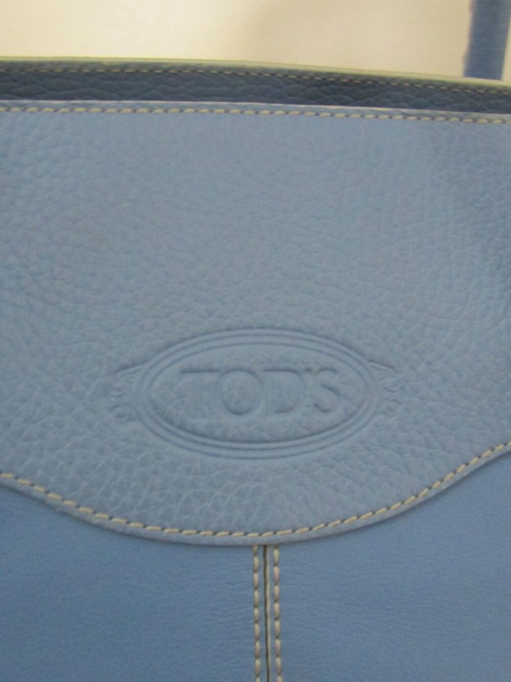 Tod's Powder Blue Leather Tote - Picture 6 of 16